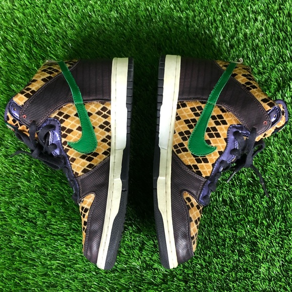 RARE Nike Dunk High Premium Samurai Horse Hair Sneakers Size 10.5 - Picture 9 of 12
